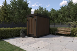 View 001 Shed Standard Style Amaranth Oak Day 